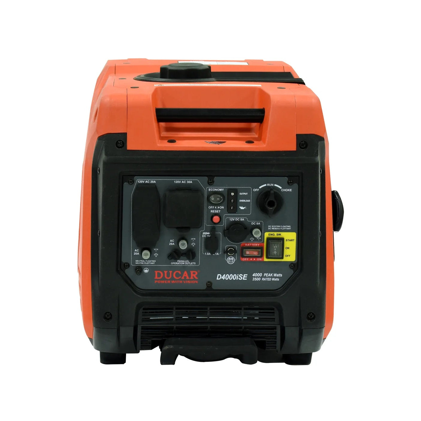 Performance Plus MS | Génératrice Ducar 4000i Inverter, panneau de contrôle complet