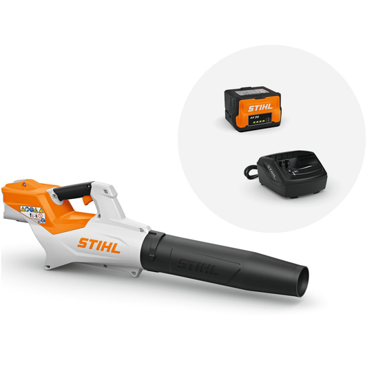 Performance Plus MS | Souffleur à batterie STIHL BGA 50 | vue du produit avec batterie et chargeur