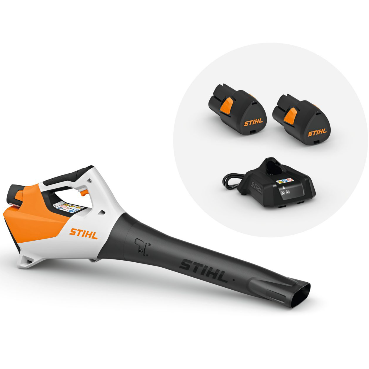 Performance Plus MS | Souffleur à batterie Stihl BGA 30 – L'ensemble avec batteries et chargeur