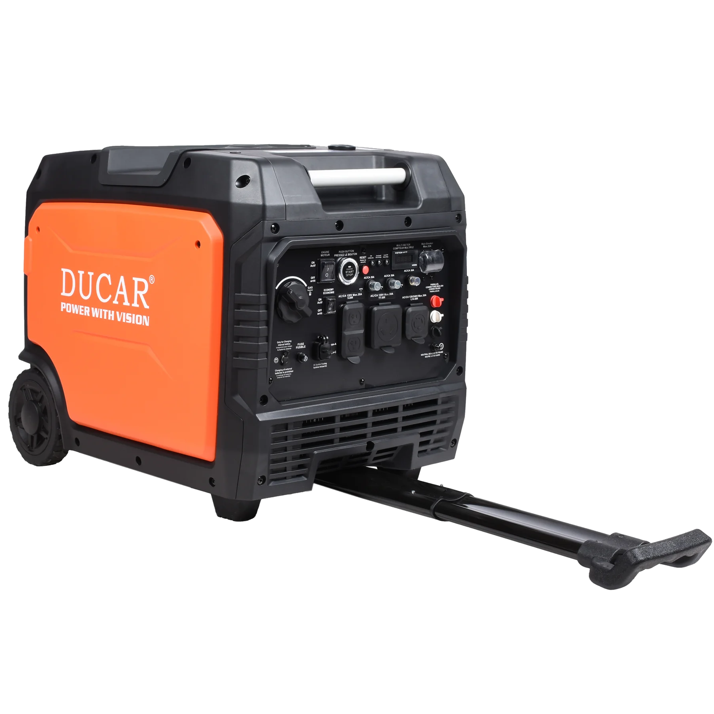 Performance Plus MS | Génératrice Ducar 7500i Inverter, avec poignée et roues intégrées