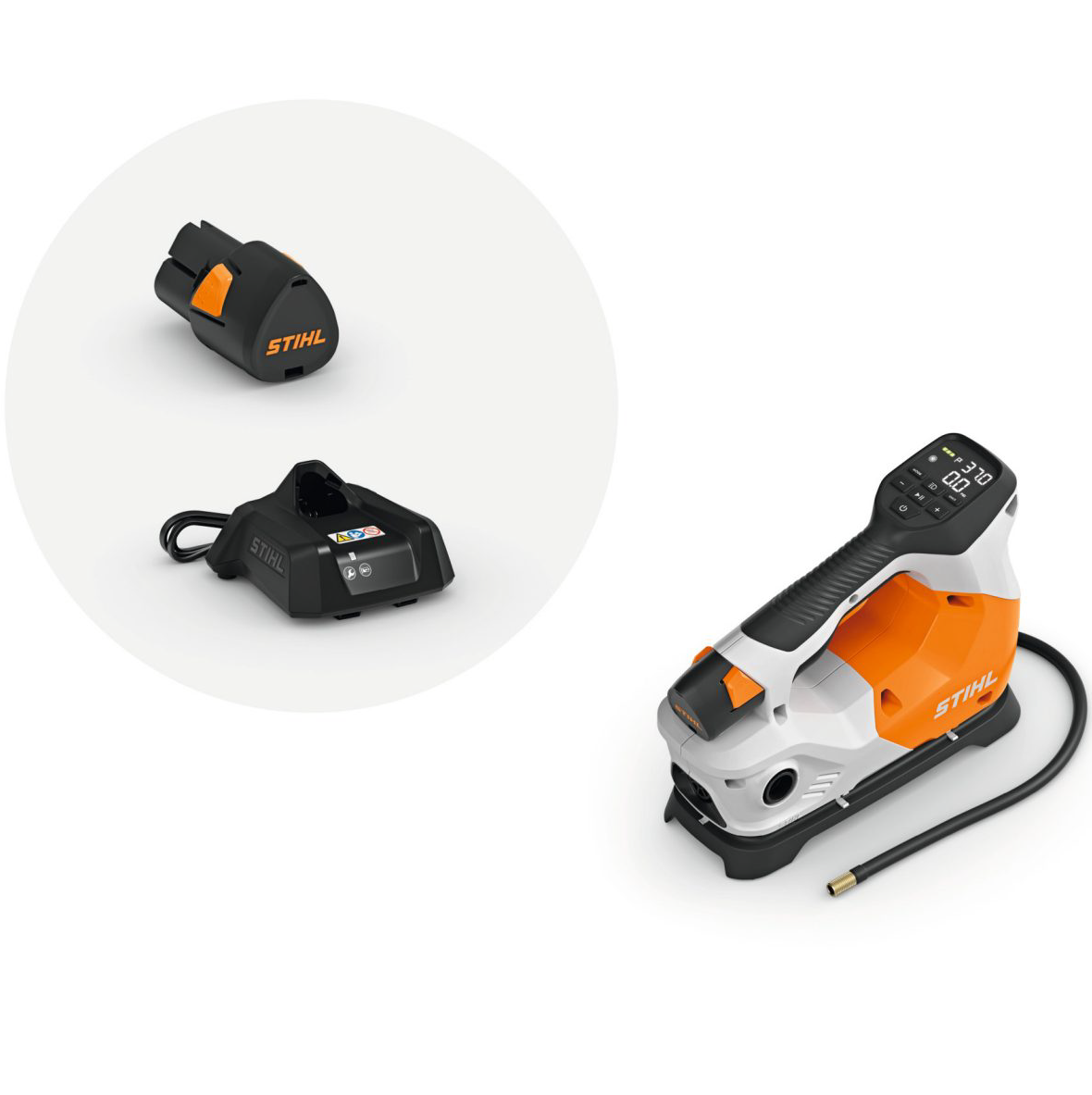 Performance Plus MS | Compresseur d’air à batterie Stihl KOA 20 avec batterie et chargeur