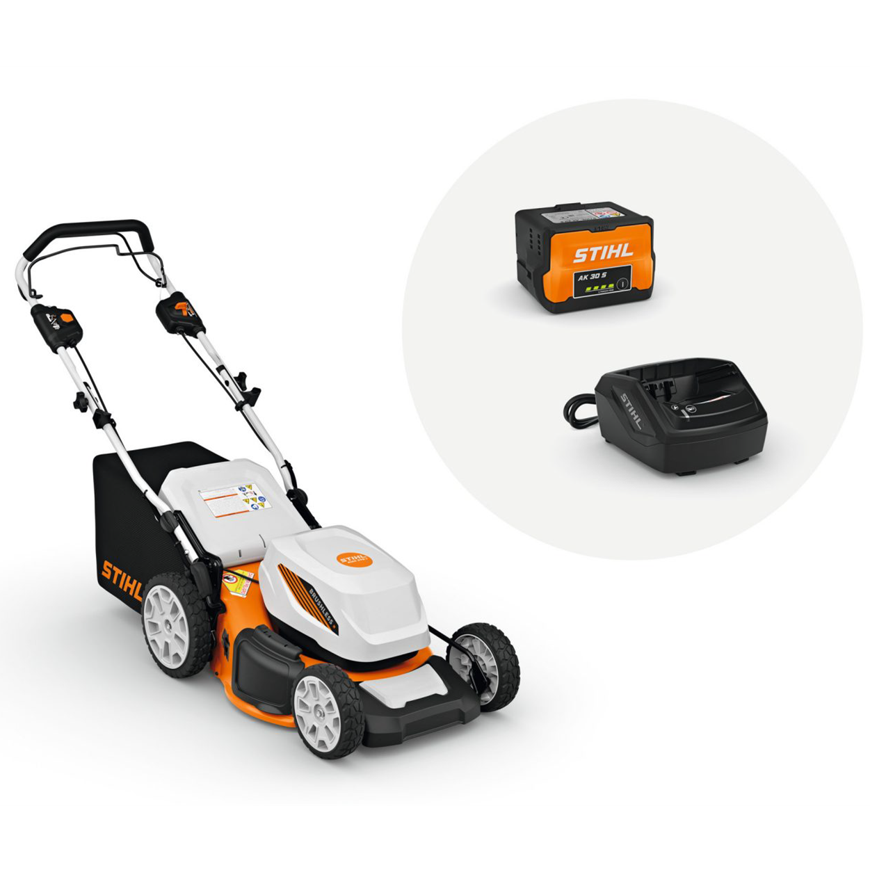 Performance Plus MS | Tondeuse à batterie STIHL RMA 348 V avec batterie et chargeur | ensemble