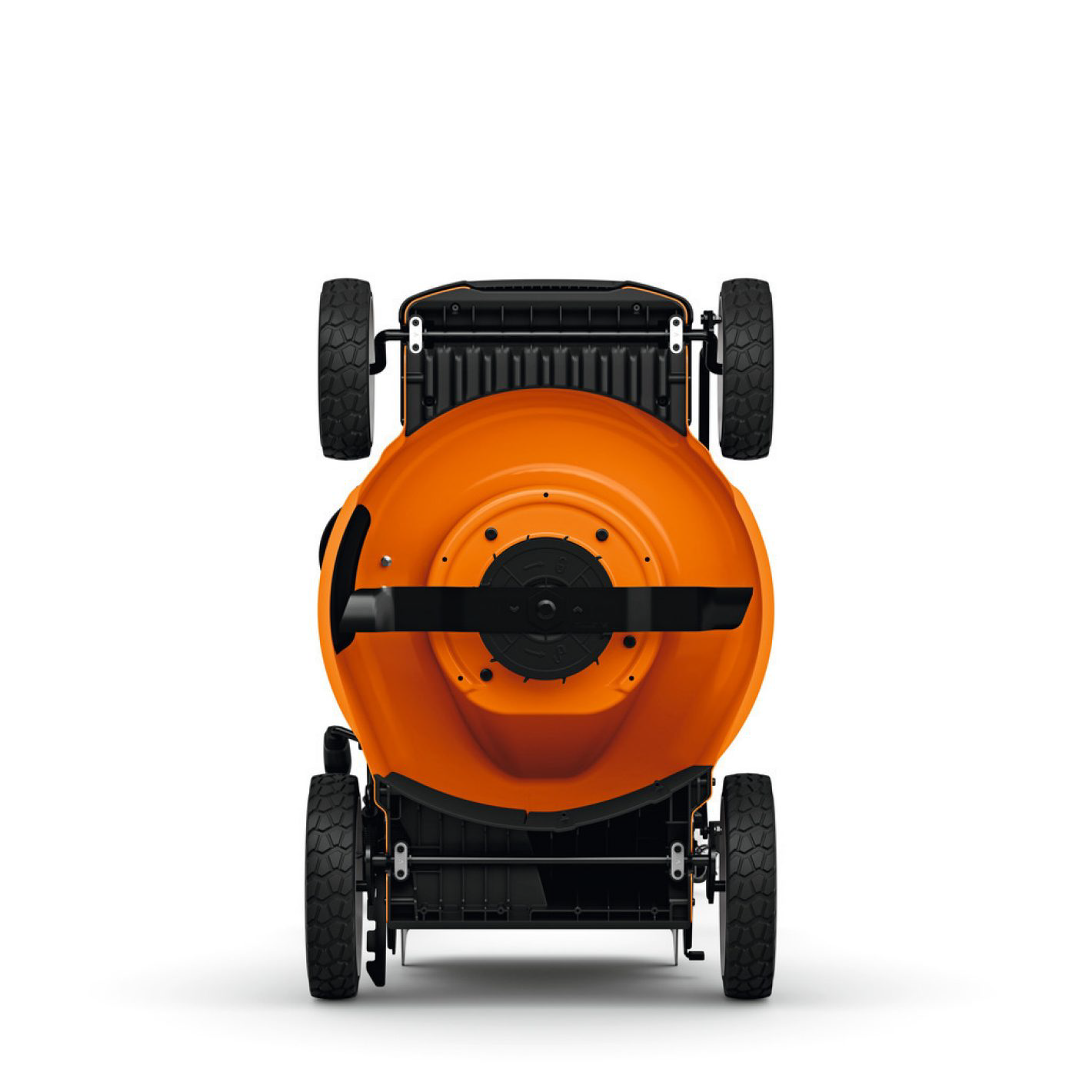 Performance Plus MS | Dessous de la tondeuse STIHL RMA 348 avec lame et système de coupe