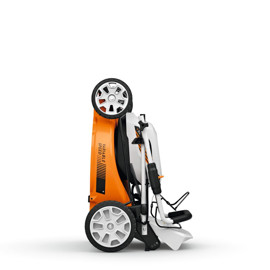 Performance Plus MS | Tondeuse STIHL RMA 353  position rangement vertical | gain de place