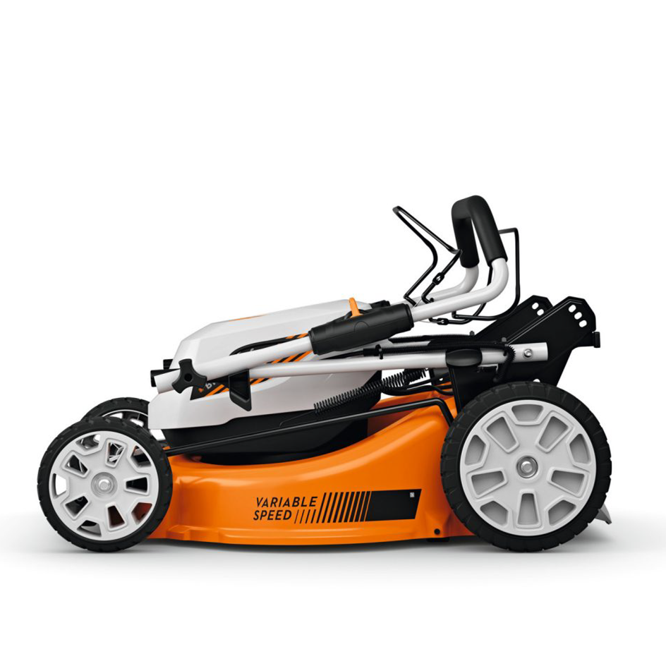 Performance Plus MS | Tondeuse STIHL RMA 353  position rangement horizontal | gain de place