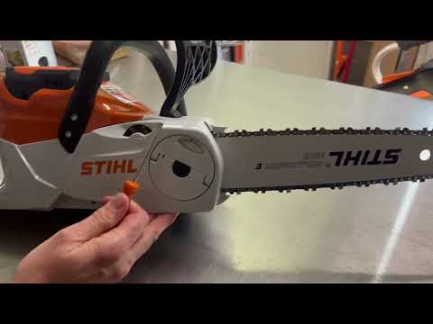 Performance Plus MS | Scie à chaine à batterie Stihl MSA 70 C-BQ | Changement de chaîne avec tendeur de chaîne rapide.